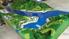 恩施巴東縣庫(kù)岸治理展示沙盤