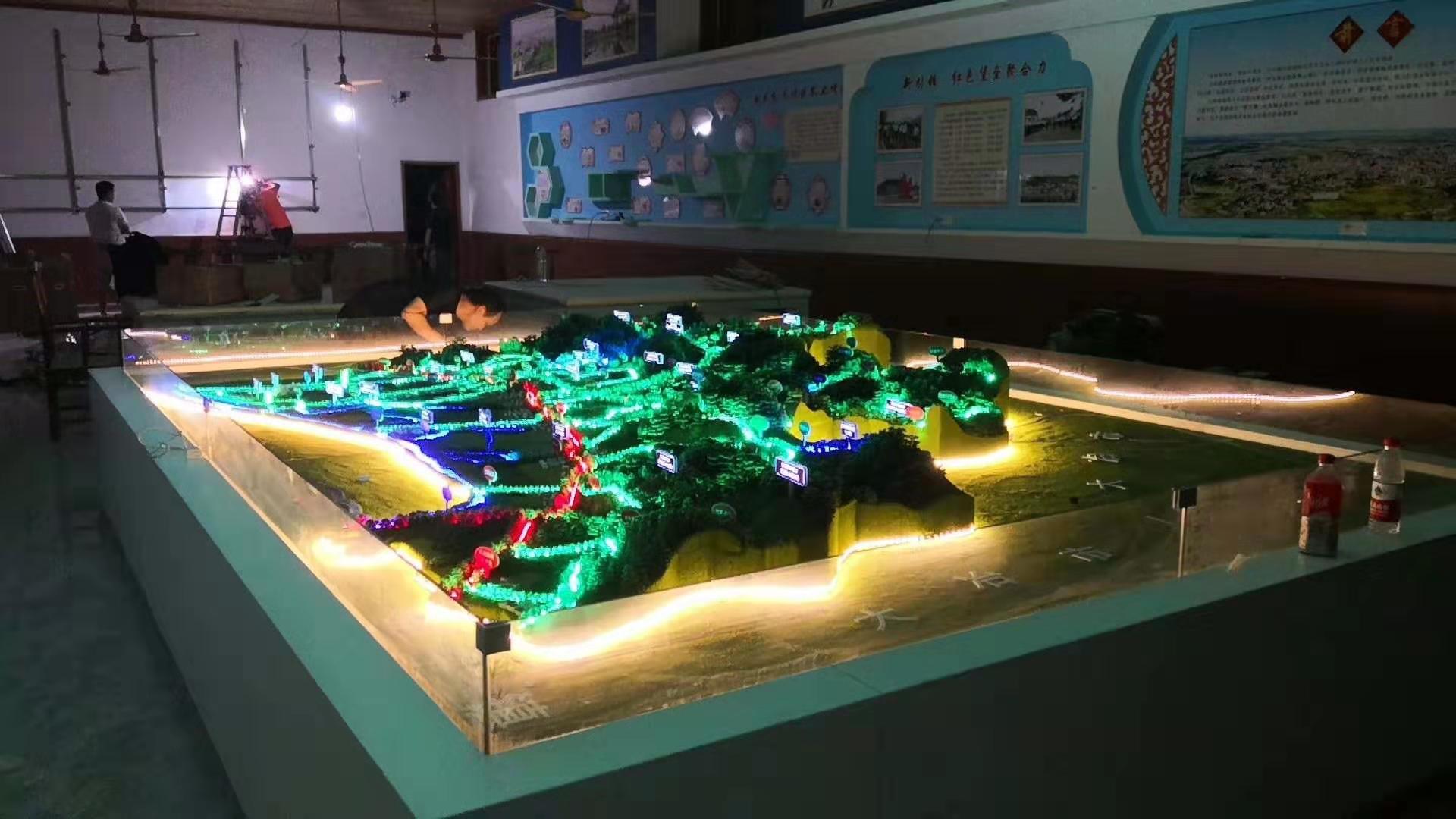 鄂州市太和鎮(zhèn)鄉(xiāng)村振興規(guī)劃展示沙盤(pán)